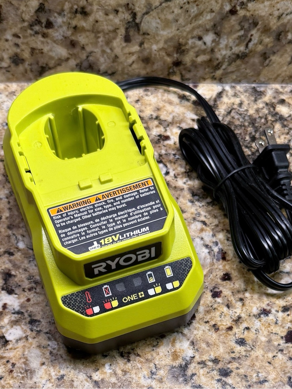 Ryobi 18V ONE+ Lithium-Ion Battery Charger Only PCG002